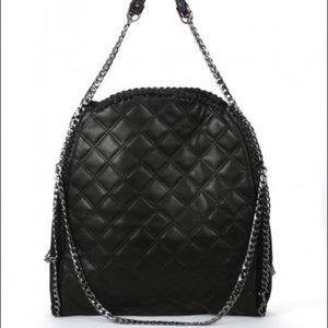 Steve Madden Black Quilted Purse